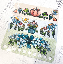 Load image into Gallery viewer, Folksy Floral Spring - 3 pack Bitzy Bob (TM) Reusable Thread Keeps

