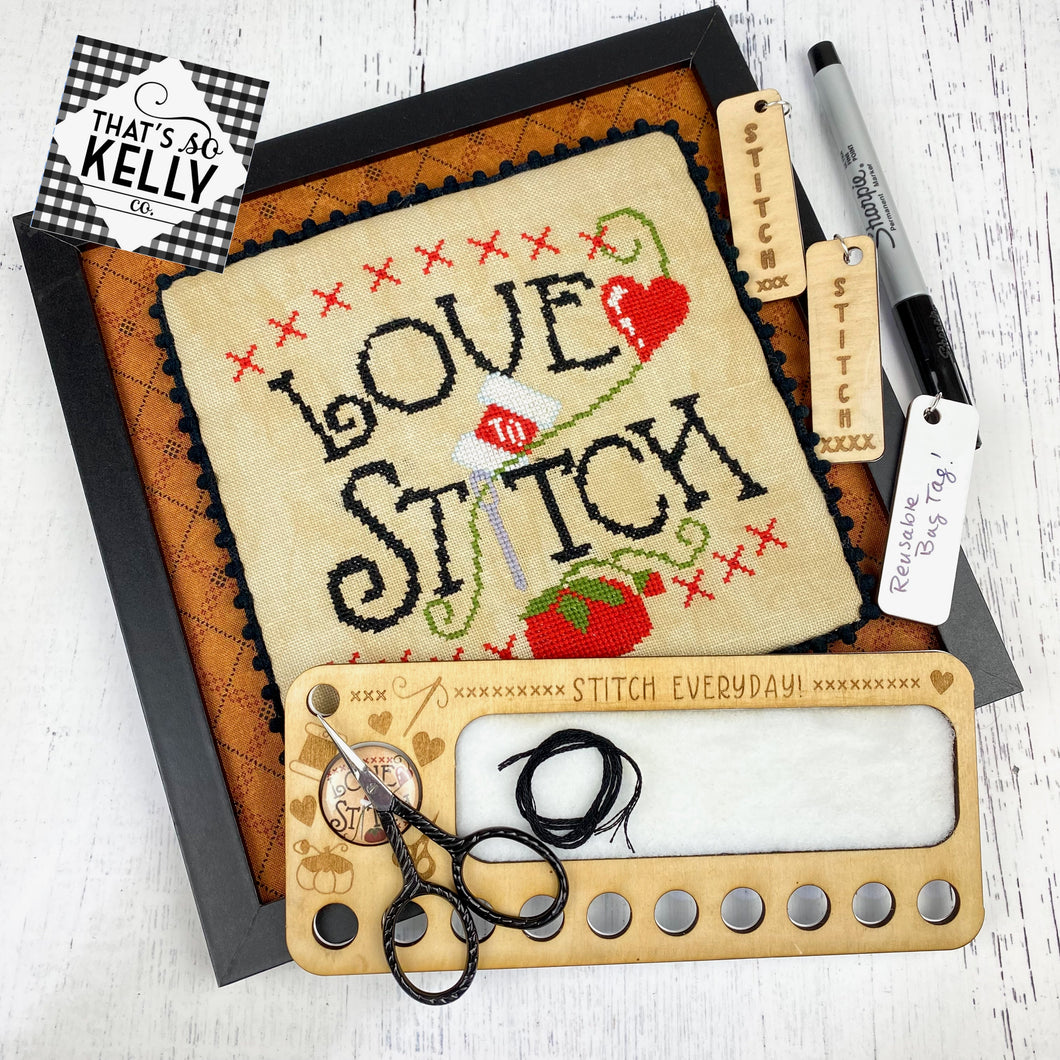 Love to Stitch Deluxe Reusable Keep Set & Chart Bundle