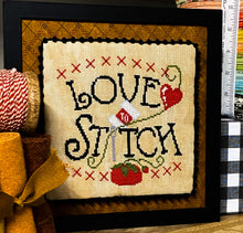 Load image into Gallery viewer, Love to Stitch PRINT Cross Stitch Chart
