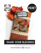 Load image into Gallery viewer, Share Your Blessings PRINT Cross Stitch Chart
