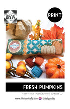 Load image into Gallery viewer, Fresh Pumpkins PRINT Cross Stitch Chart
